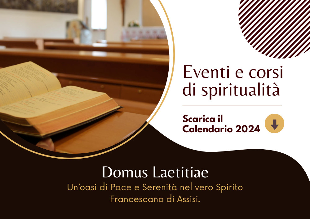 Eventi e corsi di spiritualità 2024- Domus Laetitiae